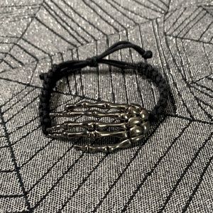 Skeleton Hand Adjustable cord bracelet